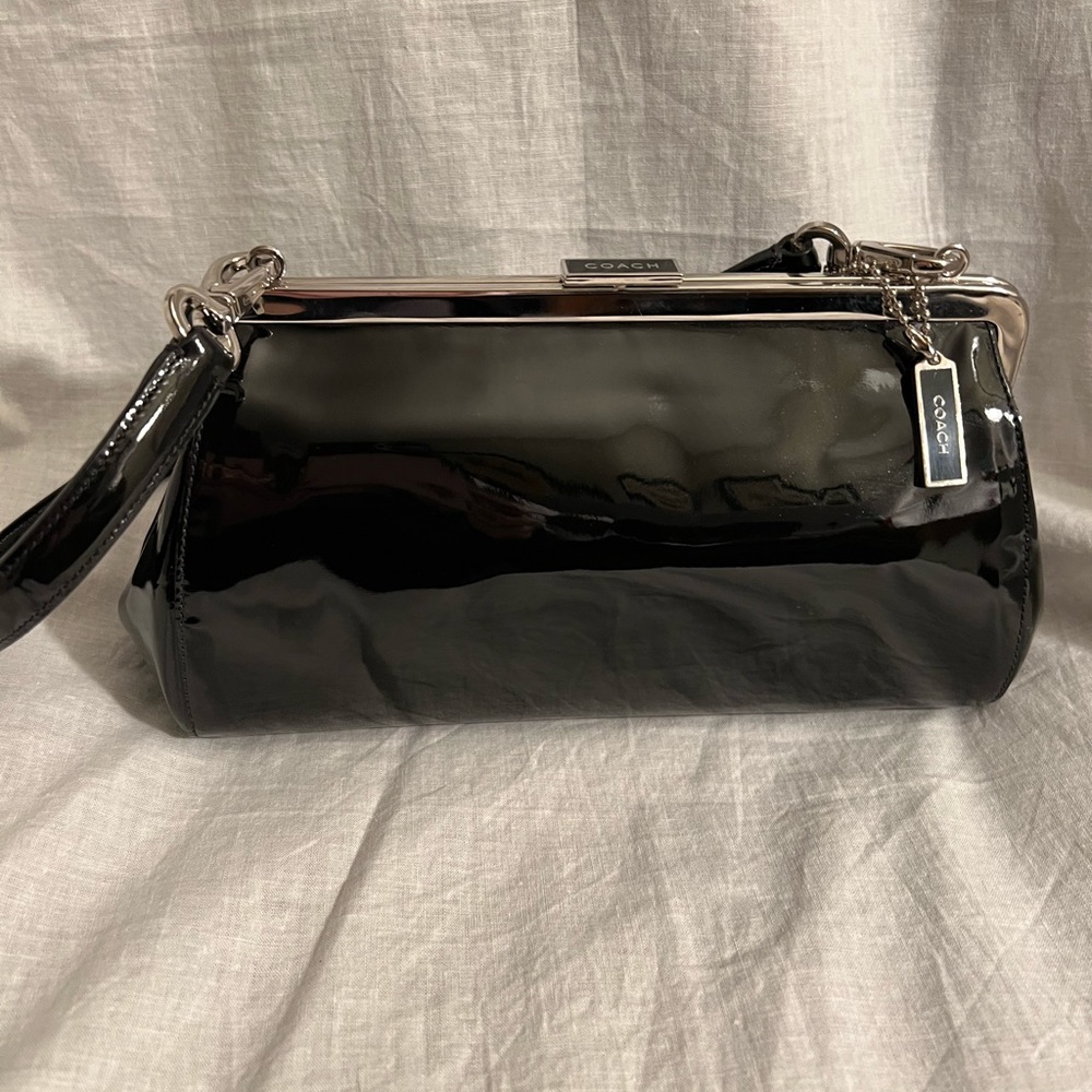 Coach patent leather bag/clutch